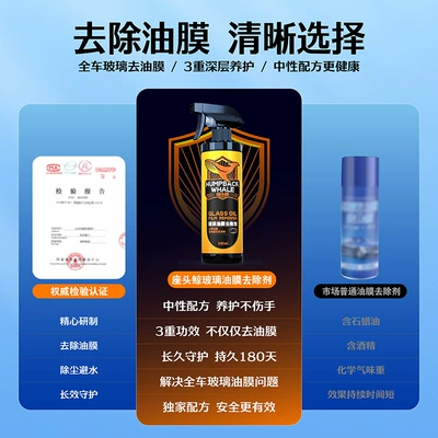 Removal, Special Cleaning Agent for Car — Automotive glass defogging agent