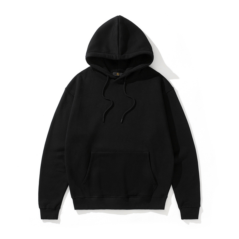 Men's Hooded Sweatshirt Heavyweight Solid Colour Urban Style_voghion.com