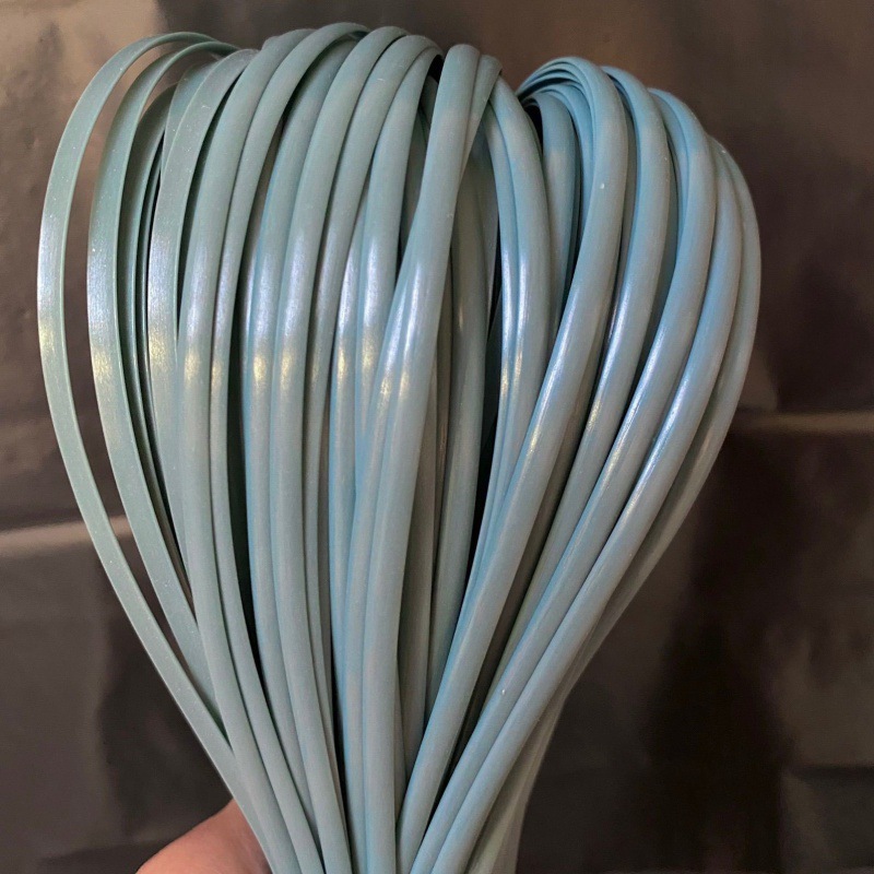 Imitación de ratán 5mm material de tejido de ratán plano hilo de ratán bolsa tejida de ratán de imitación bricolaje sellado de ratán de plástico hecho a mano