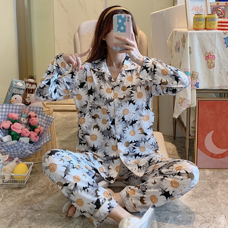 Fábrica directa primavera / otoño / verano meses pijamas embarazadas cardigans de manga larga con la solapa de dibujos animados ropa de alimentación set
