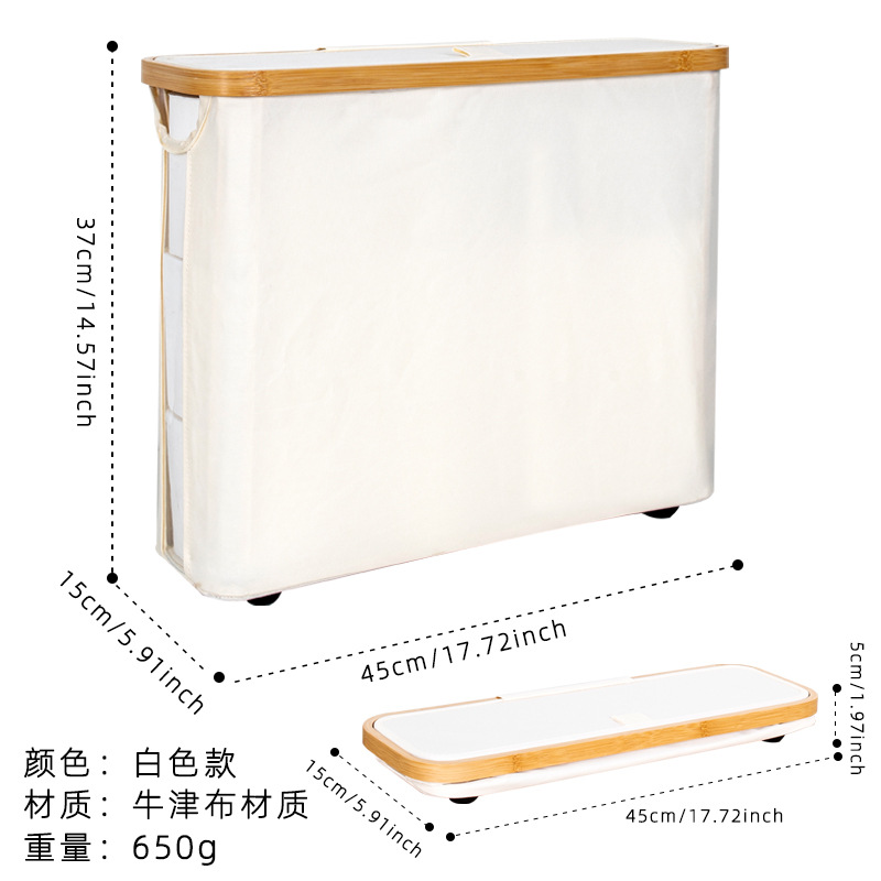 Transfronterizo almacenamiento de papel higiénico rollo de papel higiénico canasta de almacenamiento de tela tubo de toalla de papel canasta de almacenamiento a prueba de polvo y agua