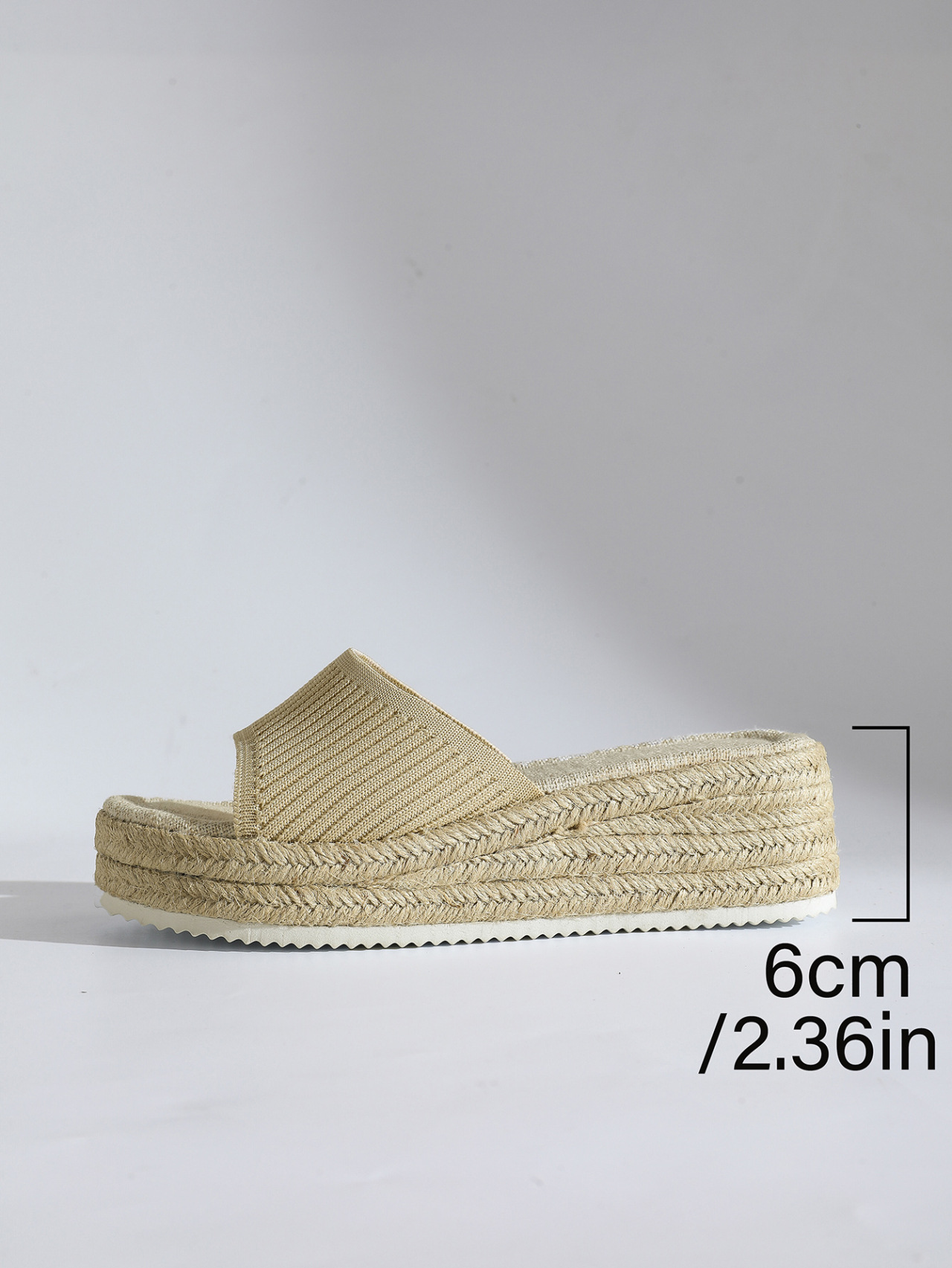 Women's Knitted Wedge Sandals Open Toe Breathable Slip-on Slippers_voghion.com