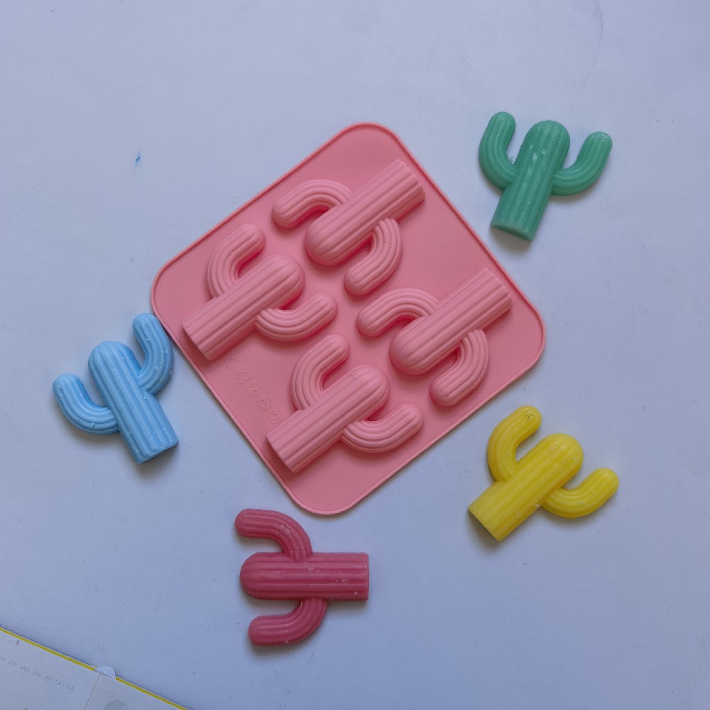 4 cactus 151 chocolate molde de silicona pastel helado pudín molde de postre jabón utensilios