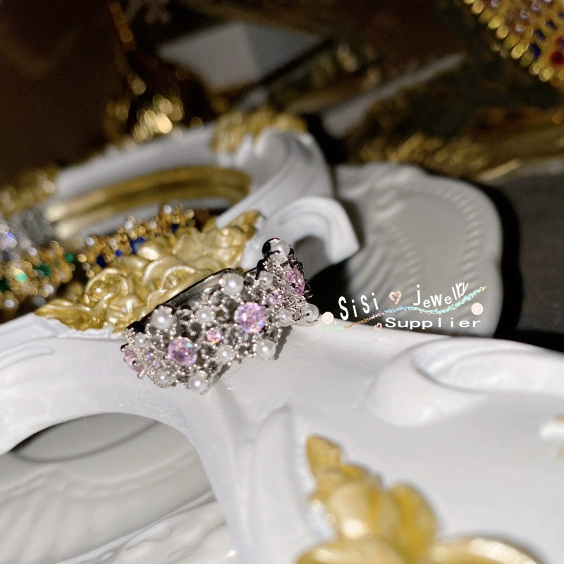 Small design zirconium, universal ring, European style