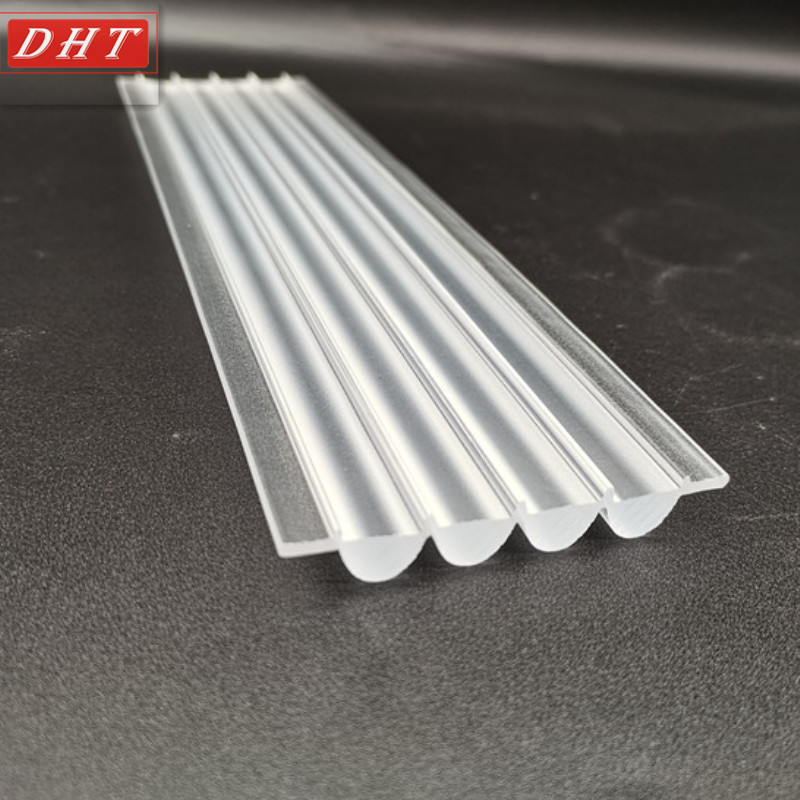 【尺寸76*11mm】厂家生产led线条灯塑料壳 PMMA挤出透镜 双排透镜