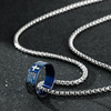 Ring, necklace, men's pendant hip-hop style stainless steel, universal accessory