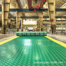 无尘车间工业地板垫带黄色警示边钢板纹pvc塑料防滑地胶乙烯基