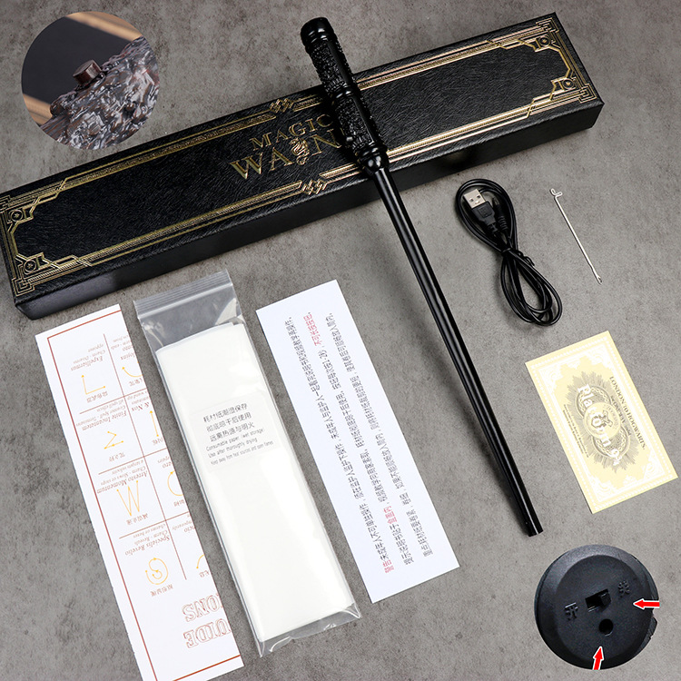 Transfronterizo nueva varita de control remoto LED vela electrónica Halloween varita mágica atmósfera decoración misterioso rendimiento apoyos