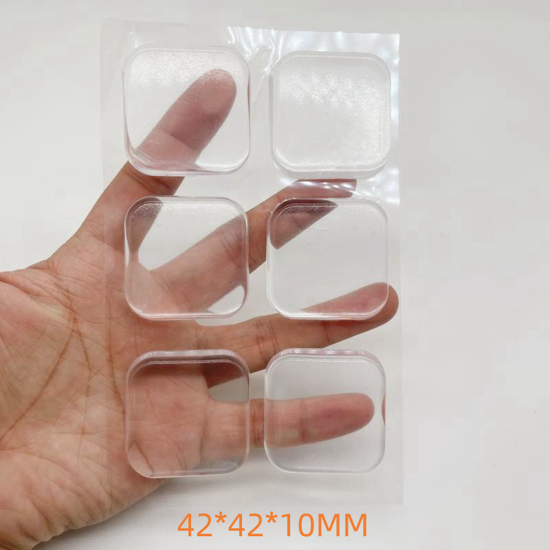 Alfombrilla antideslizante de silicona, puerta del refrigerador, silenciador, puerta del gabinete, cajón, etiqueta anticolisión, autoadhesivo, sin marcas, sin perforaciones, tira anticolisión transparente