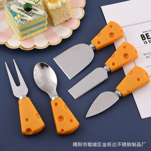 Creative Cute Tableware Cheese Cheese Knife, Fork and Spoon Butter Toast Jam Spread Knife Small Fork
