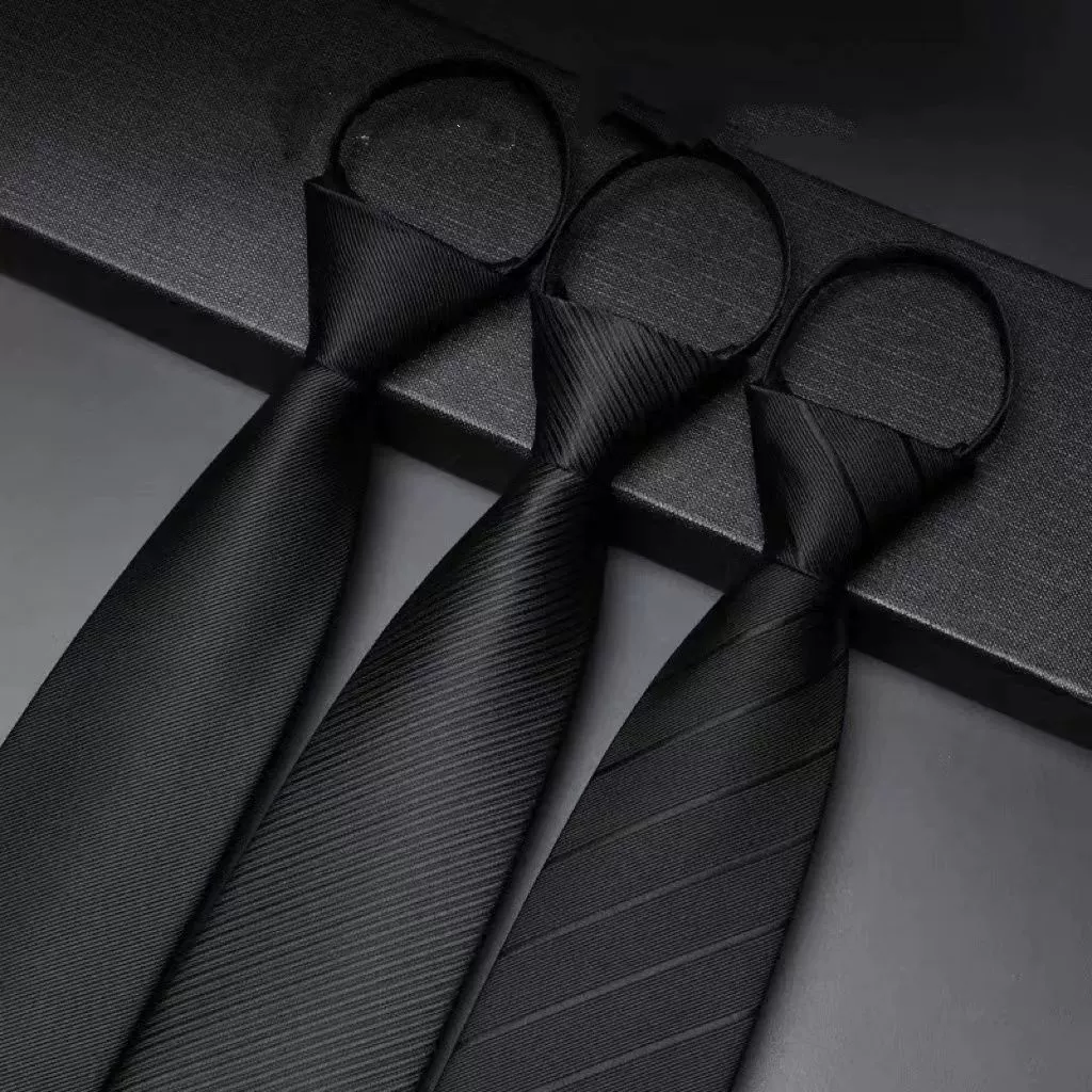 Черный галстук мужской молнии бесплатно ленивый мужской костюм галстук в костюме деловой руки летом фабрика оптом