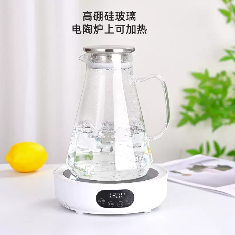 新款耐高温冷水壶大容量家用冰箱玻璃凉水壶冷萃壶泡茶壶扎壶套装