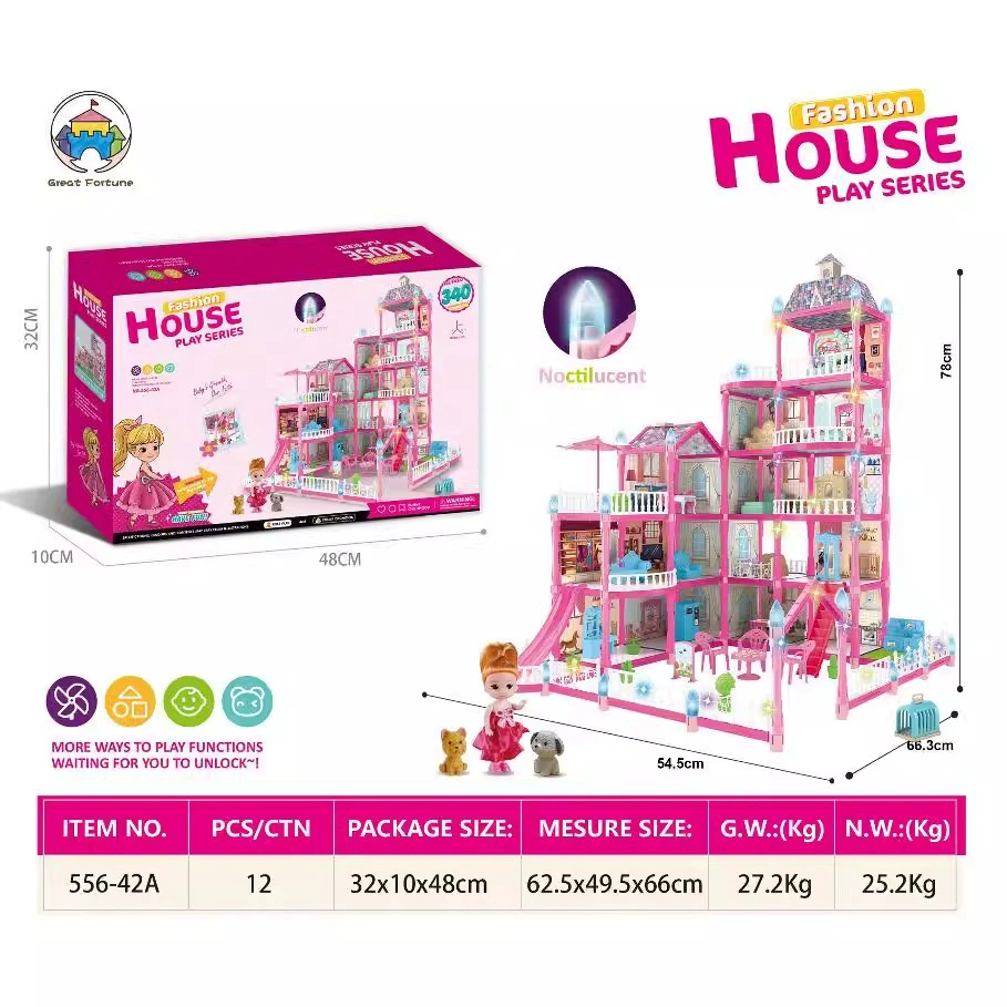 (Cross-border trading), hut, castle, villa, house, toy, constructor, DIY house, Birthday gift