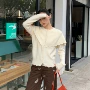 圆领法式诠释甜美开衫