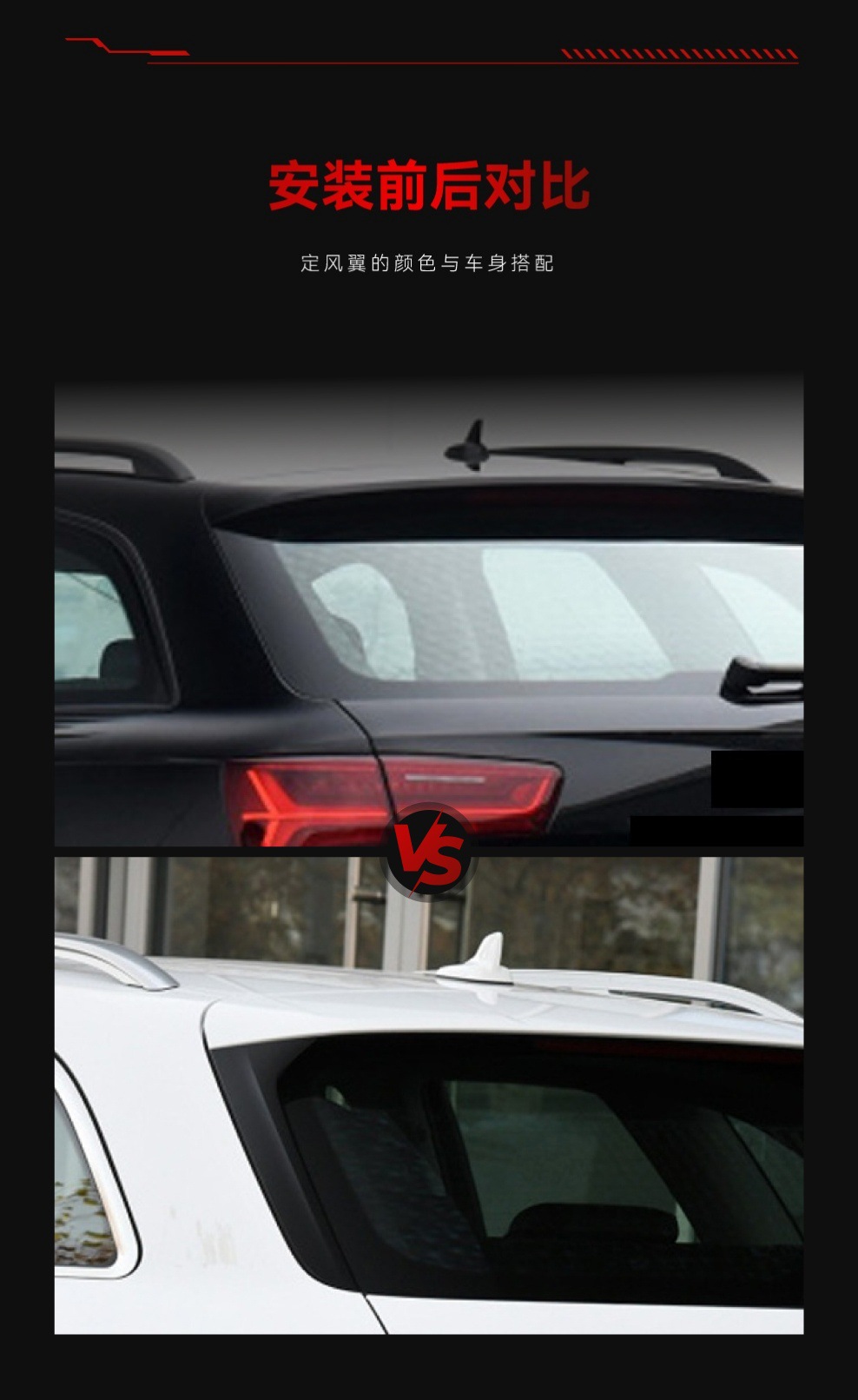 Suitable for 2012-2018 Audi A6 C7 Allroad Touring Edition Side Wing Spoiler Cross-Border Modification Parts
