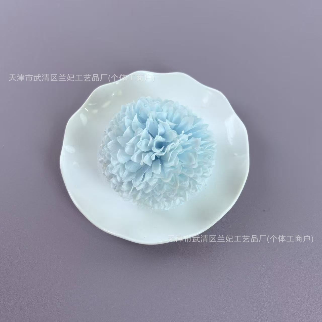 Simulación bola grande cabeza de crisantemo diámetro 10cm ping pong cabeza de crisantemo ramillete de bricolaje tocado baile muñeca flor horquilla