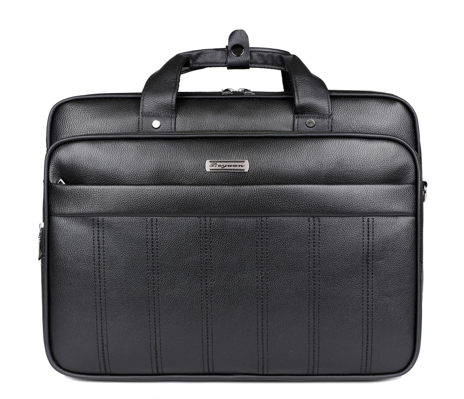 Maletín de negocios Bolso para computadora portátil de 15,6 pulgadas para hombres Cartera de negocios de documentos de gran capacidad Kit