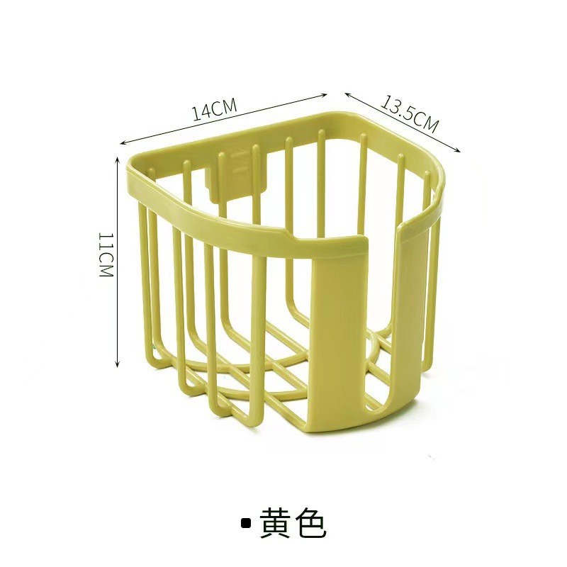 免打孔卫生间纸巾置物架卧室多功能手卷纸抽纸杂物置物篮批发代发详情8