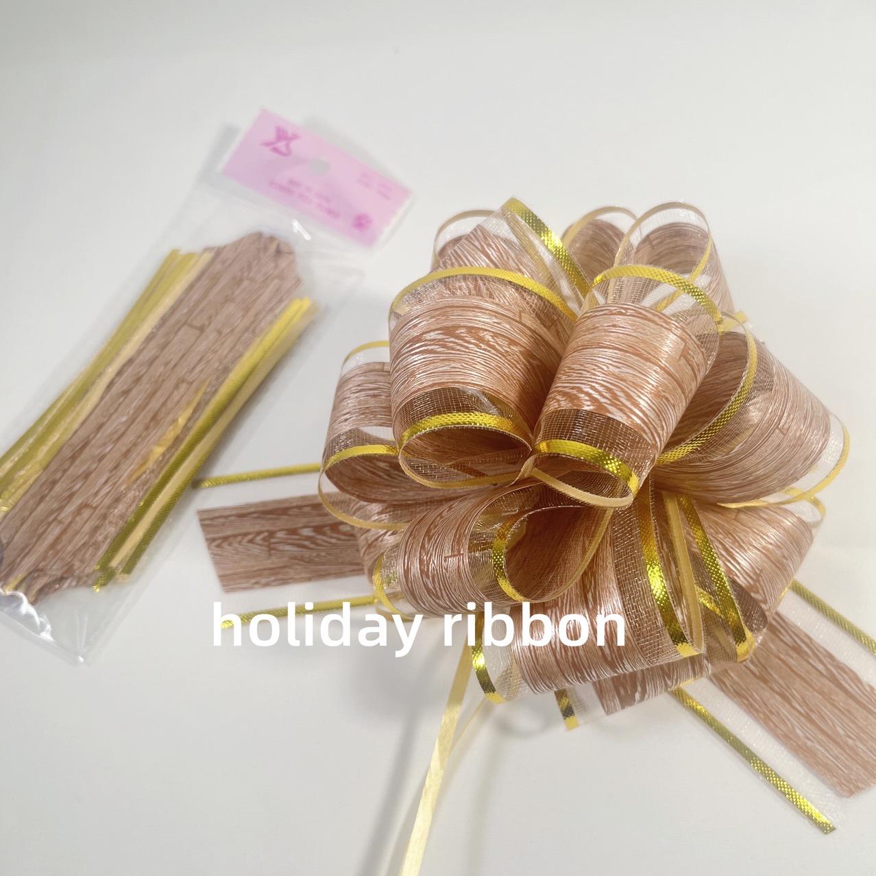 Nieve hilo corteza de bambú patrón de tablero de flores de flores de flores de mano de oro flojo tira de flores de decoración de fiesta