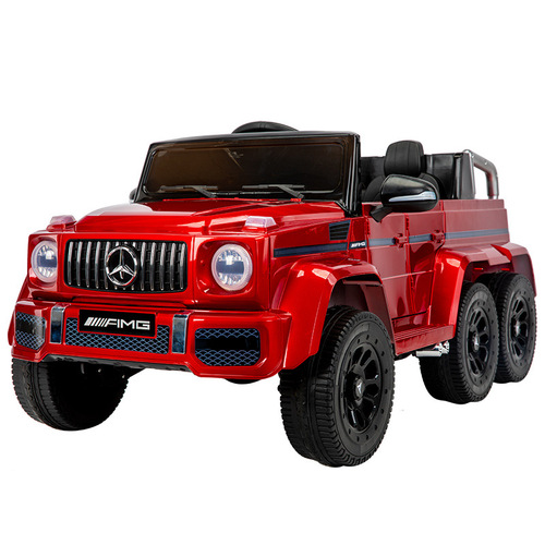 Children's Electric Car Can Sit Adults and Children, Six-Wheeled Remote Control Car, Charging, Self-Driving, Six-Speed, Unisex Baby Toy Car
