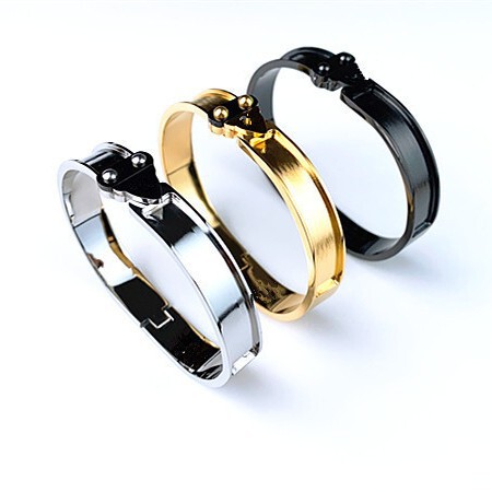Low price factory price foreign trade jewelry Europe and the United States new lettering 18K gold titanium steel women's arrow groove leather bracelet Low price factory price foreign trade jewelry Europe and the United States new lettering 18K gold titanium steel women's arrow groove leather bracelet