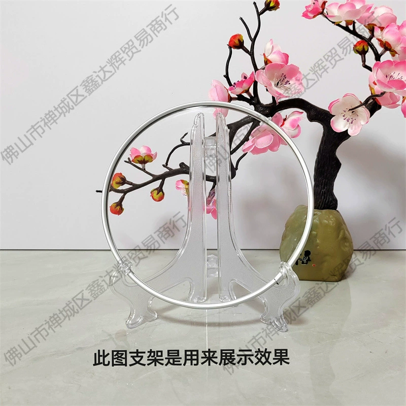 Перегородчатый синий акриловый диск с золотой шелковой пластиной эмалевая живопись diy ручной работы зеркальная поверхность HD металлическая доска для рисования