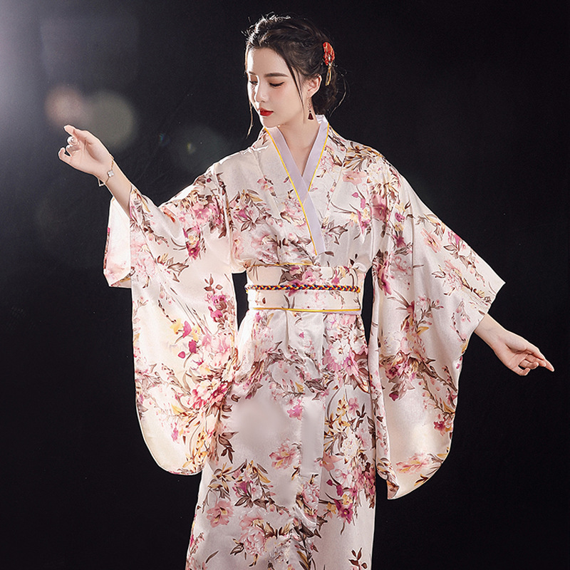 kimono formal dress Berlin Floral Mielle Kimono Maxi Dress – Sugarlips main image 1