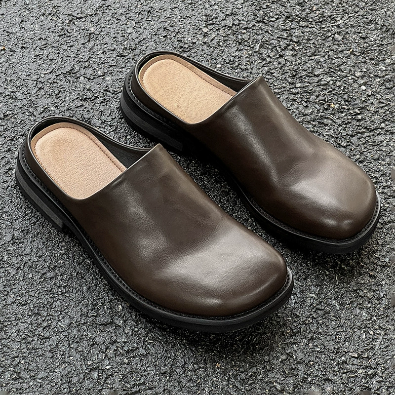 2025 Boken мужские повседневные спортивные туфли на толстой подошве, универсальные дышащие тапочки для пар 91519 коричневый-J
