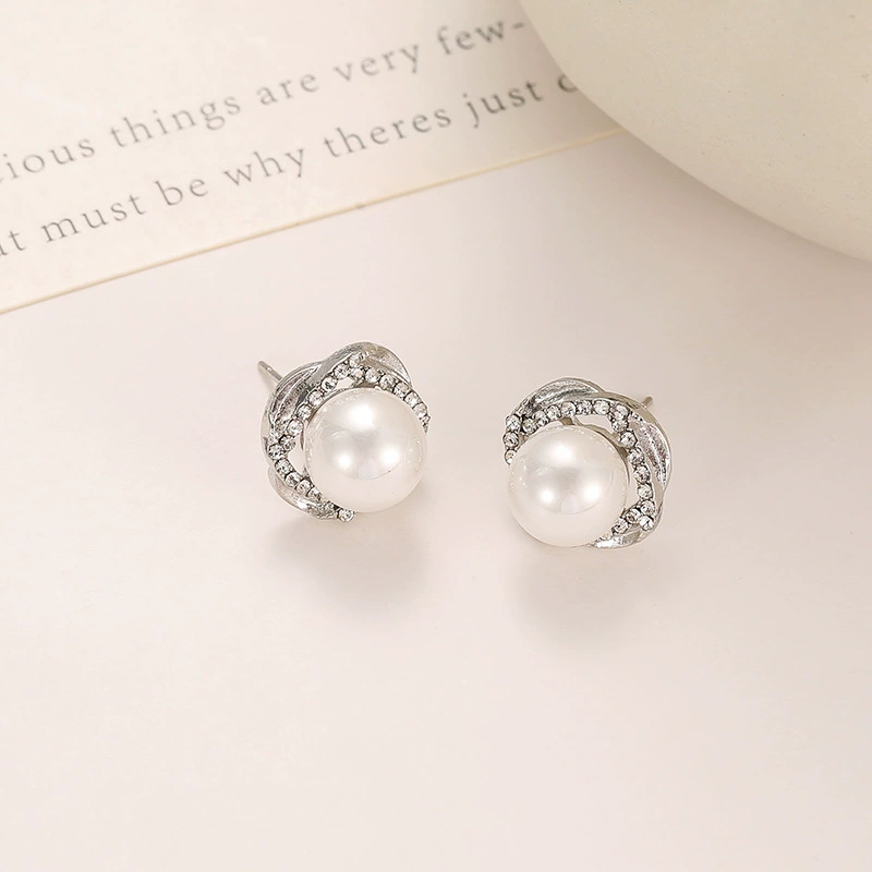 Серебряная игла из жемчуга, модный дизайн милые серьги