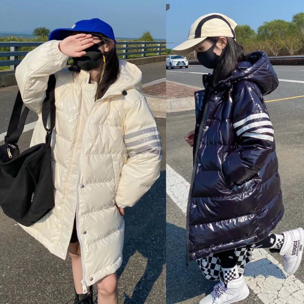 儿童羽绒服批发男女童长款羽绒服儿童洋气加厚中长款90白鸭绒免洗