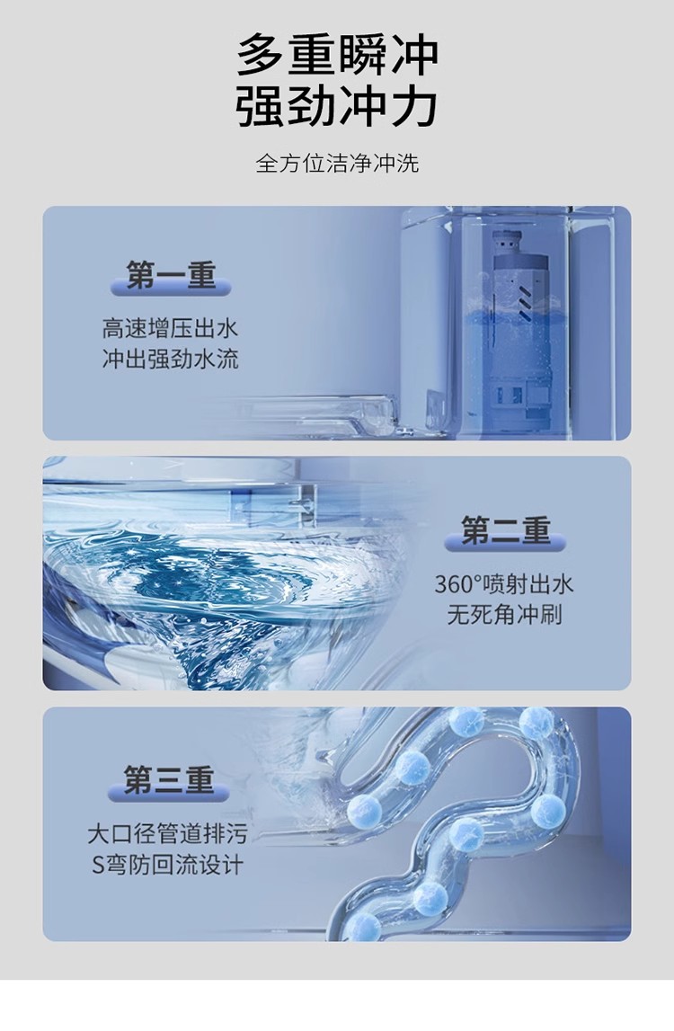 Super vortex siphon type large-diameter anti-odor and anti-splash silent hotel apartment project wholesale toilet undefined