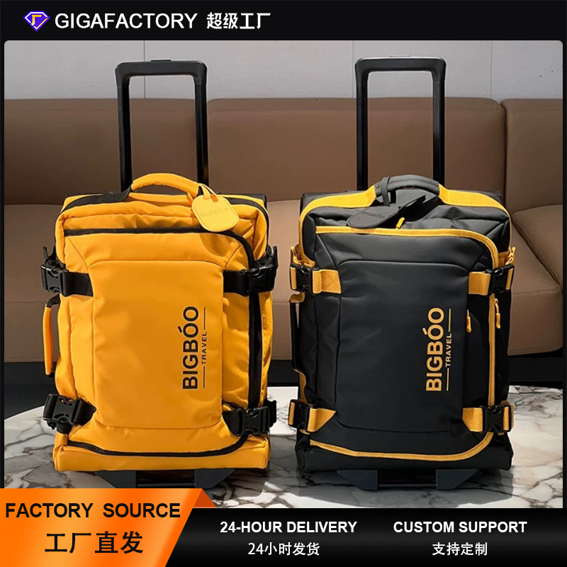 Exported to German Three-Piece Set 20inch Boarding Bag Trolley Case Luggage Bag Waterproof Cloth Box Suitcase Foldableing Soft Box