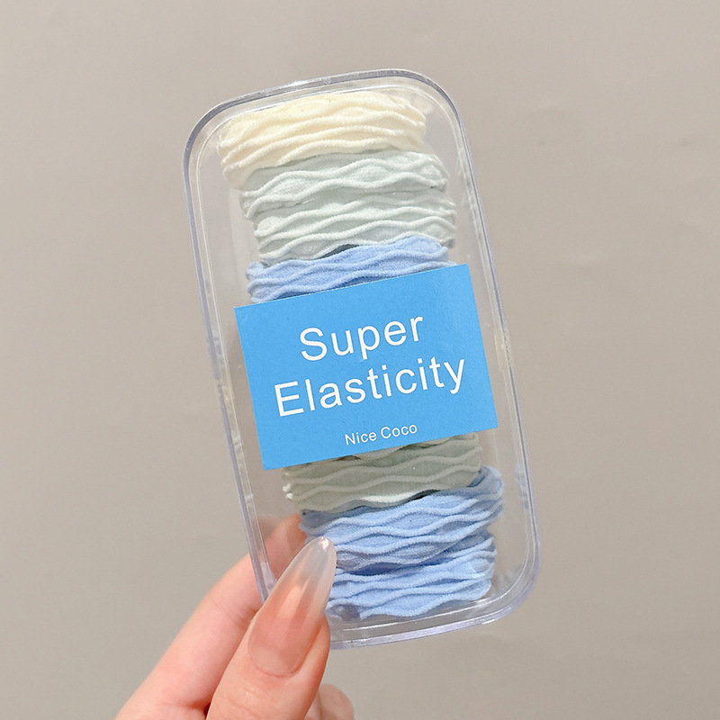 Niños de color caramelo de cola de cabello de alta elasticidad correa estrella de color anillo de cabello bola cabeza de cabello adornos