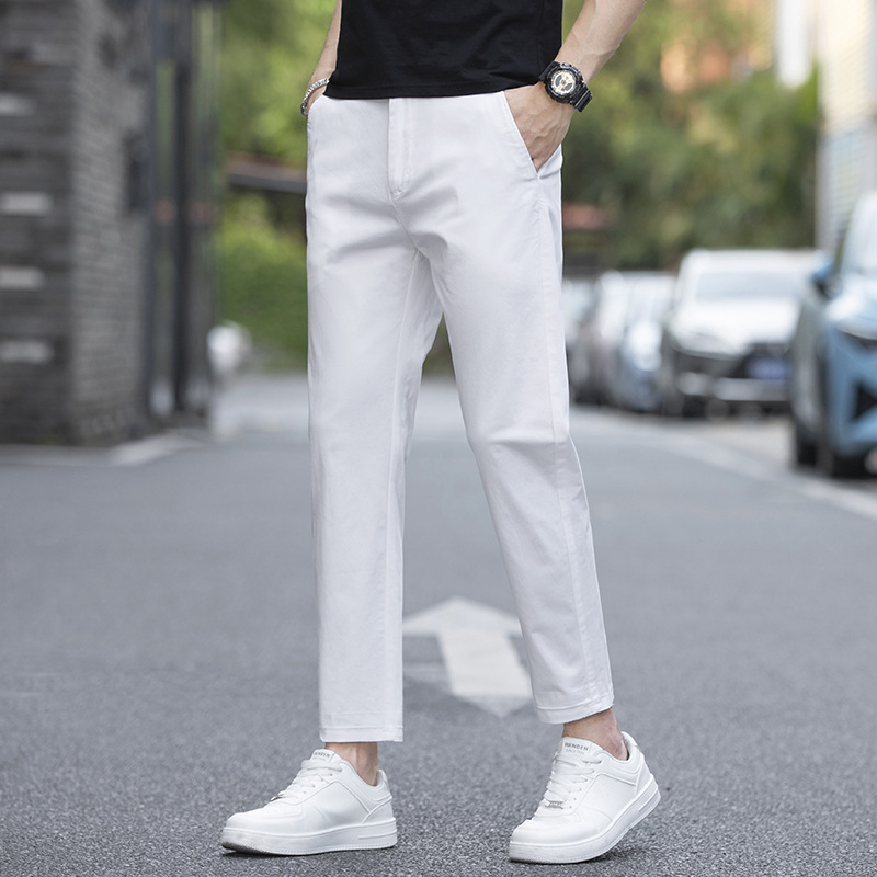 988m white cropped pants