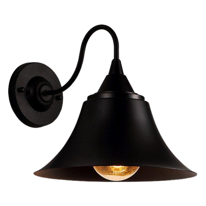 American retro estilo industrial lámpara de pared creativa noche balcón pasillo hierro nostálgico lámparas Bar Cafe