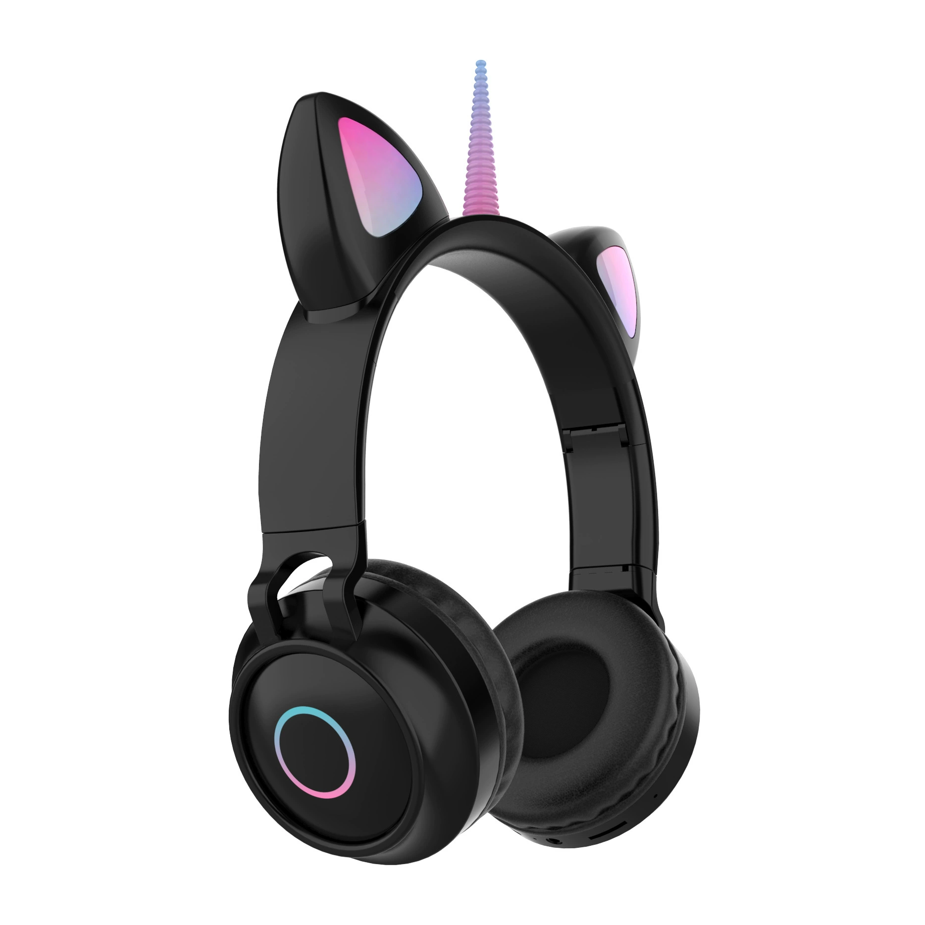 Поставляемые с завода Bluetooth-наушники Unicorn, гарнитура с подсветкой LED при ношении, детская мультяшная модель для бега