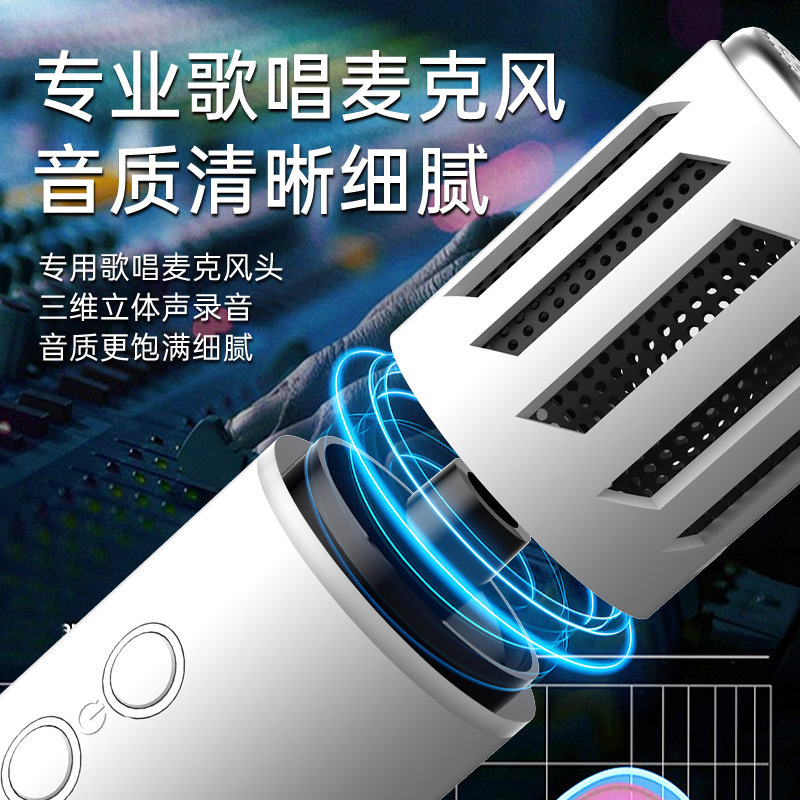 2025款无线蓝牙一体麦克风音响家庭二合一手机k歌话筒户外音响KTV|undefined