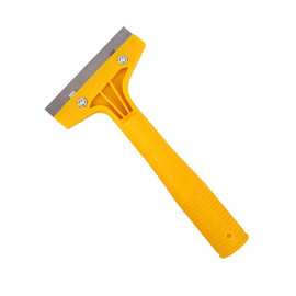 厂家黄色塑料把清洁刀保洁用美缝小铲刀玻璃墙壁铲刀带盖清洁刀