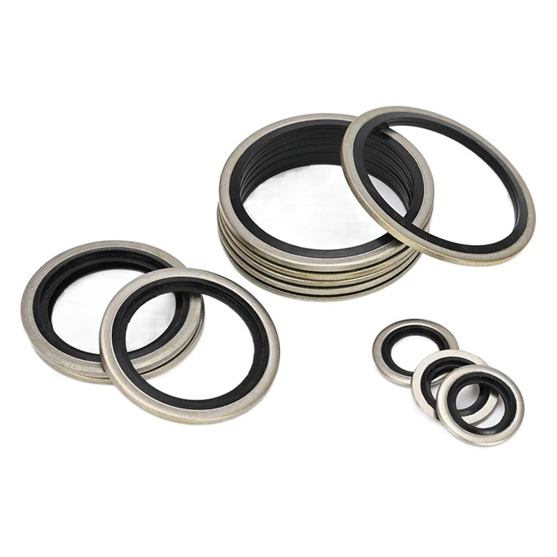 Заводская Поставка 304 комбинированная Шайба из нержавеющей стали 316 нержавеющая сталь Нитриловая Резина половина пакета комбинированная шайба