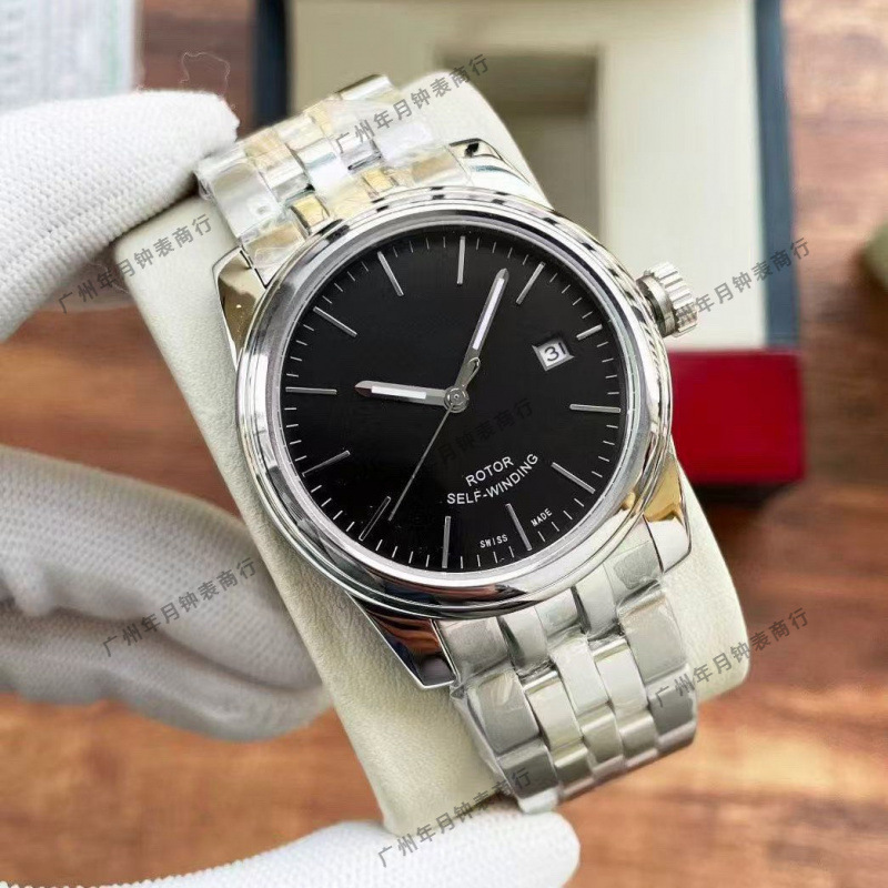 Fully Automatic Mechanical Men's Watch Steel Band Texture Disc 2025 Aliexpress Export Manufacturer Dropshipping