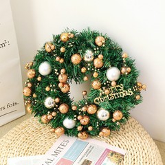 Christmas wreath 30CM for door decoration, new style hanging ornament Korean version 40CM courtyard arrangement hotel mall Christmas wreath