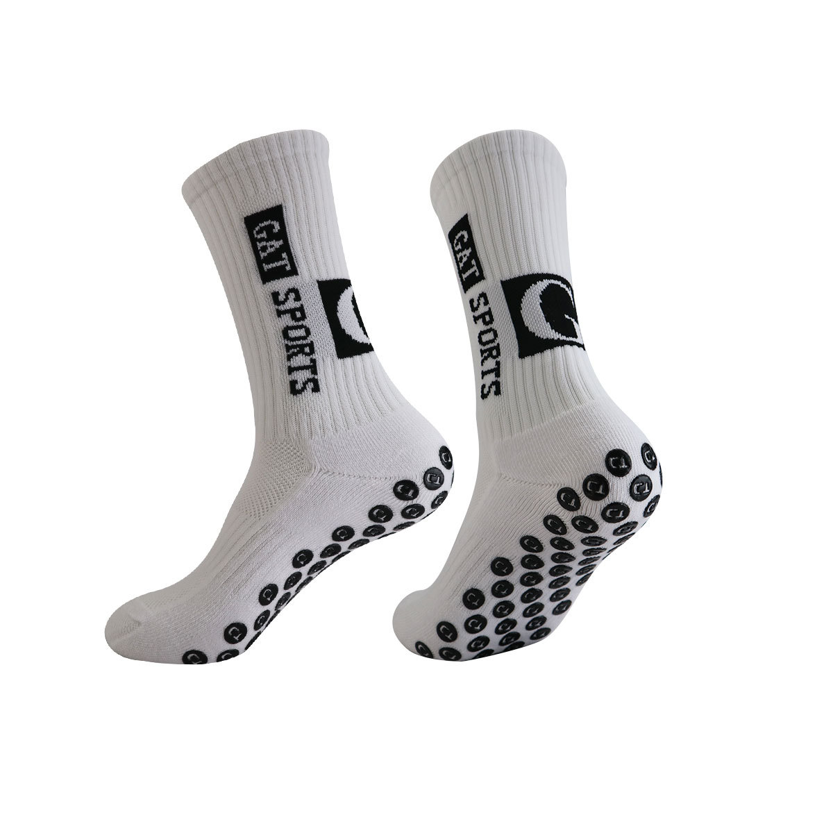 Non-Slip Football Socks With Anti-Slip Dots, Mid-Calf Sports Socks For Training & Matches, Breathable & Anti-Odor, Unisex Athletic Socks_vogvips.com