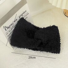 秋冬防寒珊瑚绒发带显脸小宽边头套百搭发饰