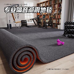 健身房地垫隔音减震运动防震加厚吸音家用大面积全铺吸音防滑地毯