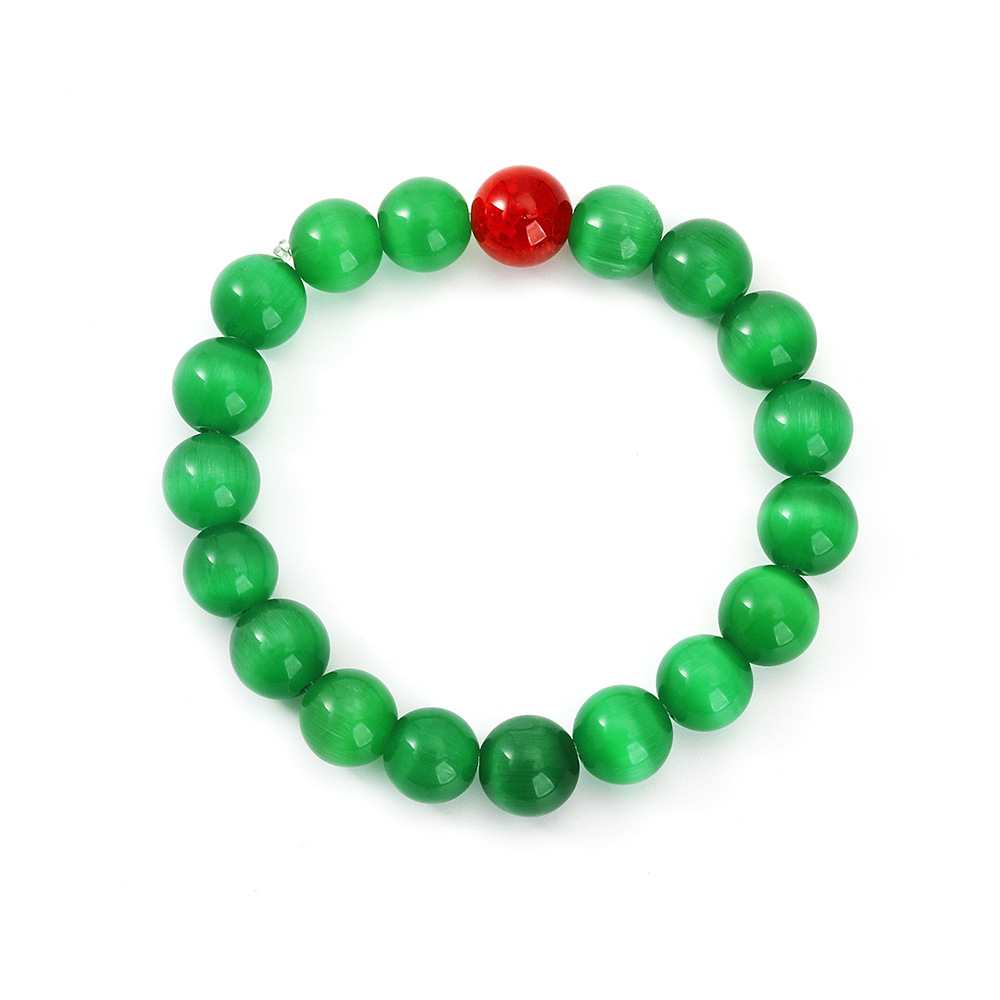Dark green cat eye stone