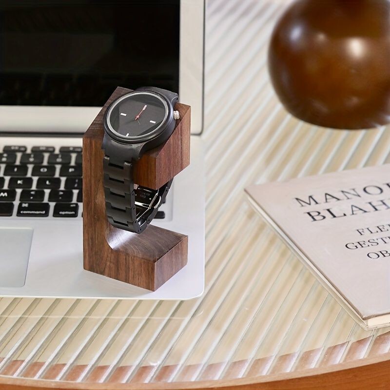 Single Watch Storage Stand Made of Solid Black Walnut Wood, High-End Watch Stand, Storage Rack, Watch Holder Single Watch Storage Stand Made of Solid Black Walnut Wood, High-End Watch Stand, Storage Rack, Watch Holder