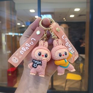 Cross-Border Popular Bucktoothed Boy Keychain Cute Little Sheep Keychain Doll Backpack Car Pendant Small Gift Wholesale
