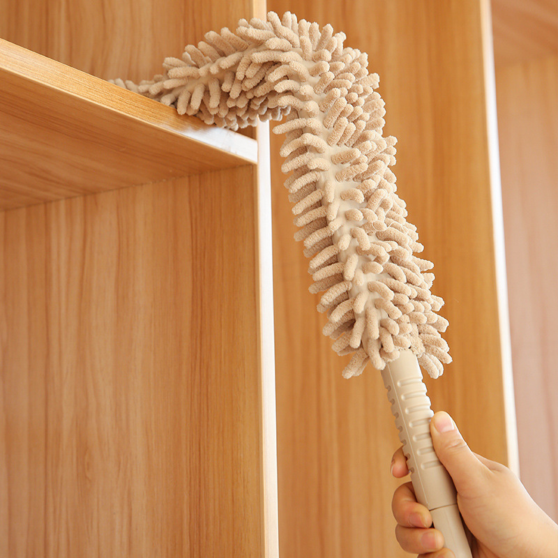 雞毛禅子毯子除塵家用打掃衛生撣子車用掃灰塵撣灰雪尼爾圓頭神奇