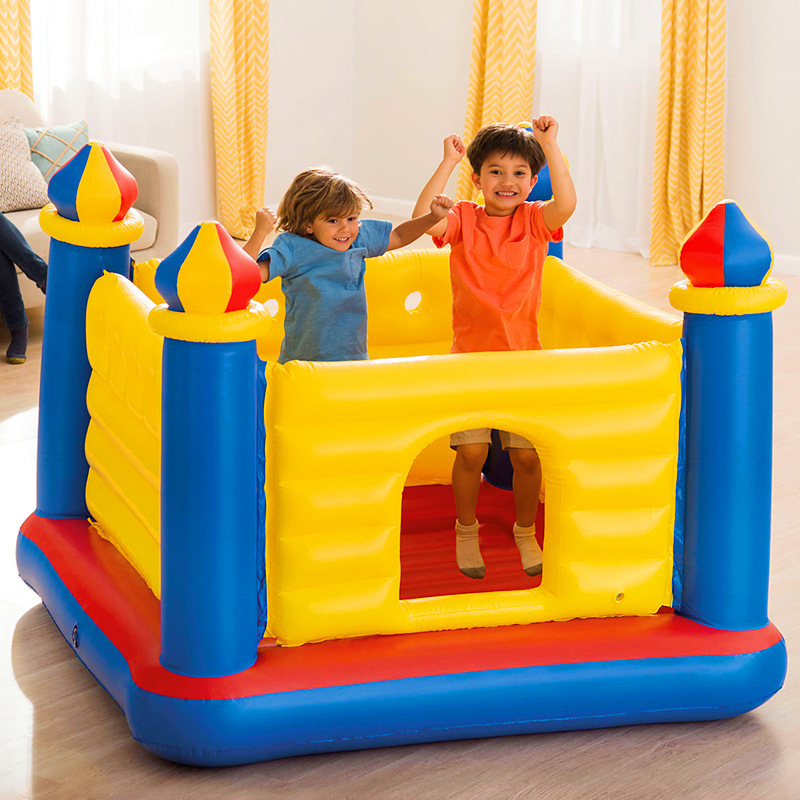 intex 48259 Castle jumping children's inflatable trampoline bouncing naughty castle PVC in stock wholesale