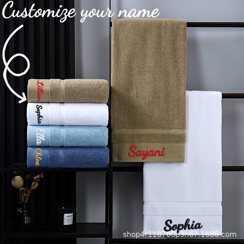 Etsy cross-border pod pure cotton towel with thickened velvet surface design, embroidered logo pattern, home use, thickened, custom-made Etsy cross-border pod pure cotton towel with thickened velvet surface design, embroidered logo pattern, home use, thickened, custom-made